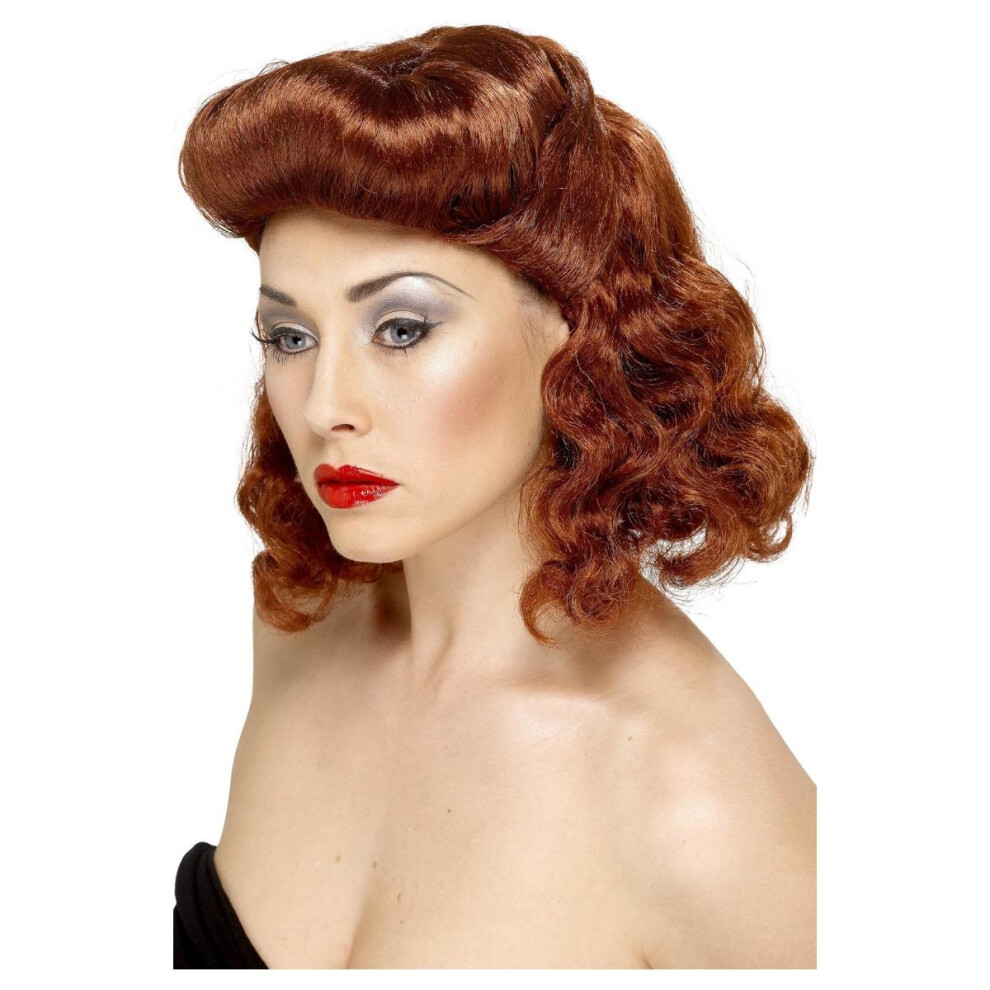 Smiffy's Womens/Ladies Pin Up Girl Wig Multicoloured