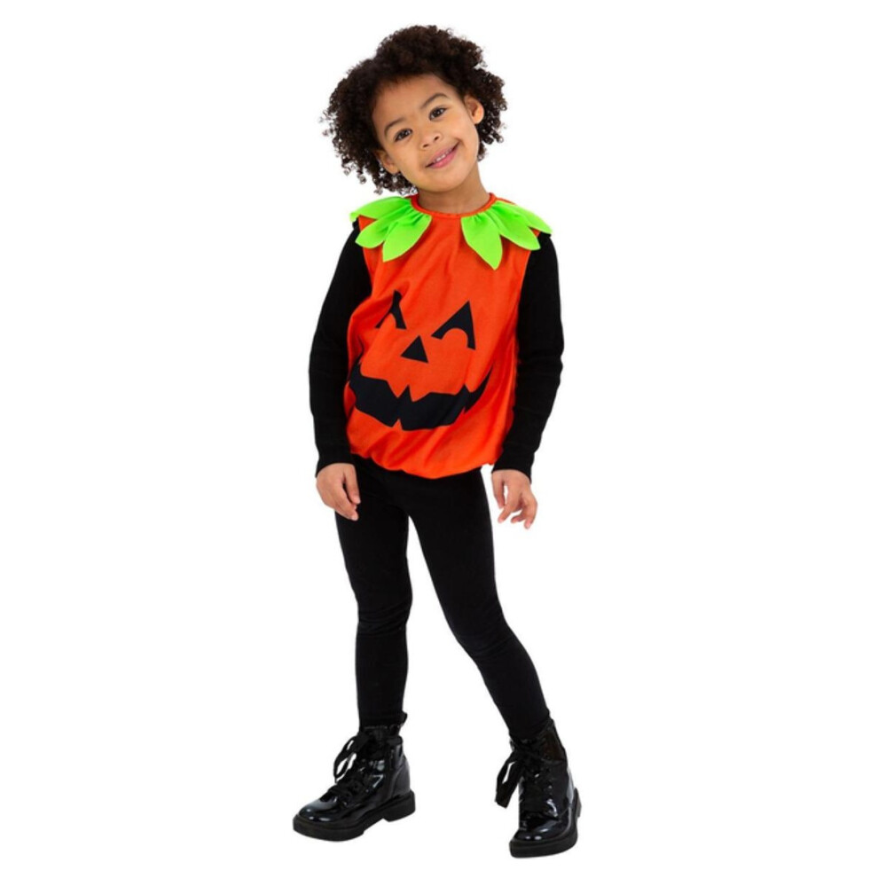 Smiffy's (4-6 Years, Orange) Childrens/Kids Pumpkin Halloween Costume