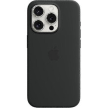 (Black) For Apple iPhone 15 Pro Silicone Case with MagSafe