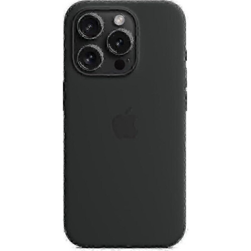(Black) For Apple iPhone 15 Pro Silicone Case with MagSafe 1