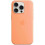 (Orange Sorbet) For Apple iPhone 15 Pro Silicone Case with MagSafe 3