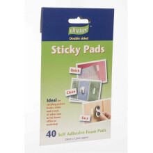 Ultratape Double Sided Foam Pads 25 x 12mm 40pk