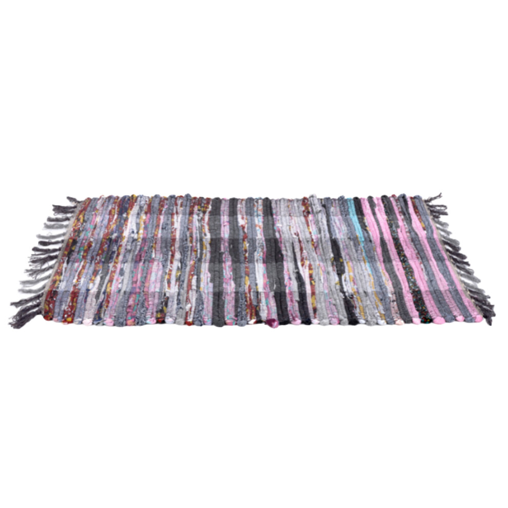 Sentry Danvibio Cotton Rag Rug Assorted 20 X 32'' Multicoloured