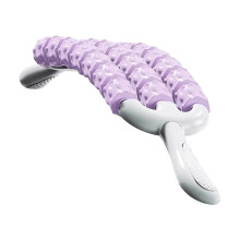 Foam Roller For Muscles, ThreeRow Deep Tissue Relaxation Tool For Athletes Purple