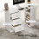 Homcom HOMCOM 120cm Computer Desk PC Table Workstation w/ 3 Shelf & Drawers White 4