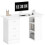 Homcom HOMCOM 120cm Computer Desk PC Table Workstation w/ 3 Shelf & Drawers White 2