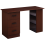 Homcom HOMCOM Computer Desk w/ Storage, Writing Study Table for Home Office, Brown 2