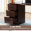 Homcom HOMCOM Computer Desk w/ Storage, Writing Study Table for Home Office, Brown 5