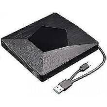Portable 3D Blu-ray DVD Writer, Wide Compatibility & High Speed Data Transfer, USB 3.0 Type-C External Bluray Drive for Windows & Mac OS, Laptop,