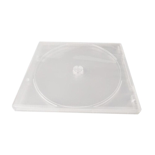 Clear CD Cases 10Piece Set  Waterproof Portable CD/DVD Storage Replacement Case, Transparent Plastic