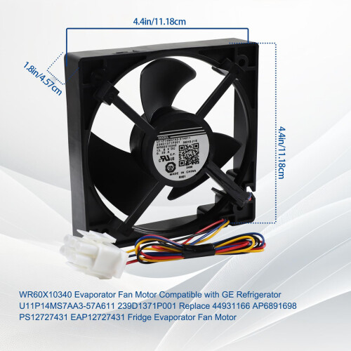 High Speed Refrigerator Evaporator Fan Motor Plastic Texture 2