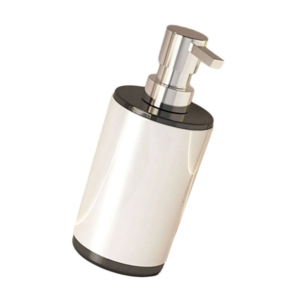 Soap Dispenser Shampoo Bottle Pump Press Shower-Classic white