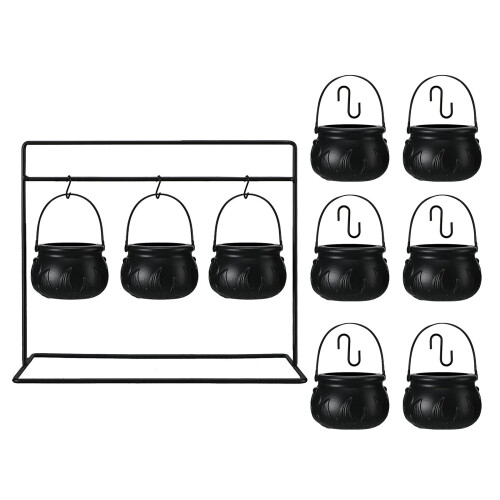 Plastic Halloween Witches Pot Set With Rustproof Metal-9PCS