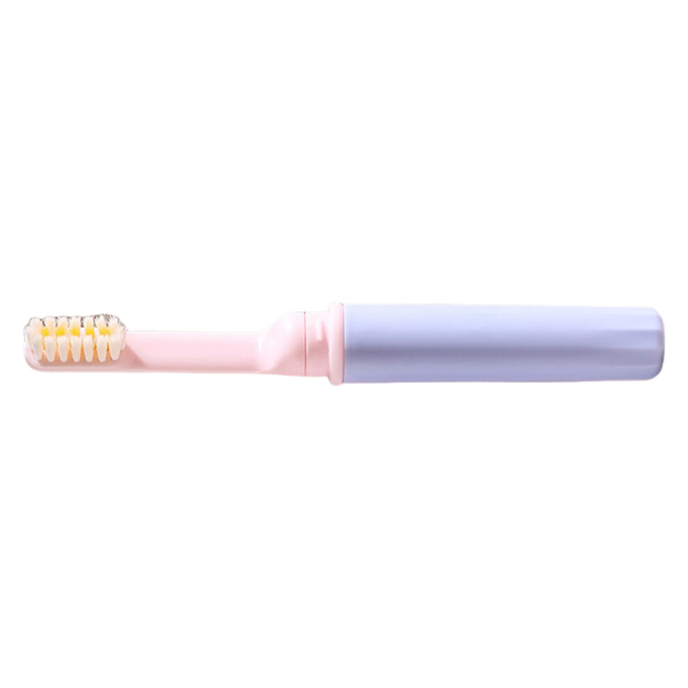 Foldable Toothbrush With Ergonomic Handle Soft-Princess pink