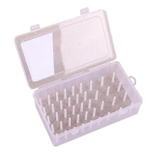 Sewing Storage Box for Bobbins and Thread Spools, Embroidery Organizer with Secure Closure