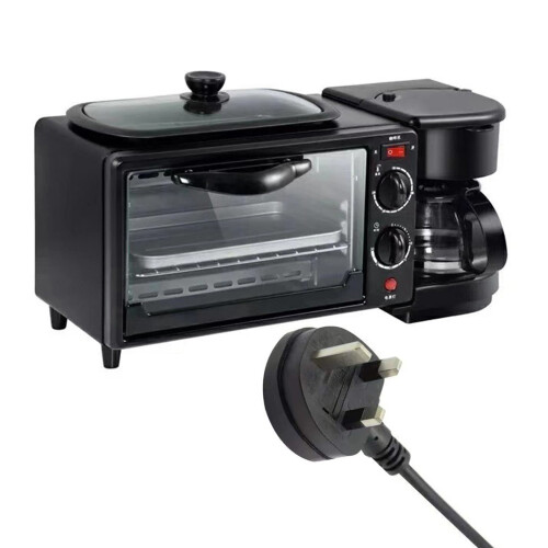 Efficient 3 Function Breakfast Set Coffee Pot Nonstick Frying