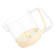 Multifunctional Hand Mixer Manual Egg Whisk Plastic-Bee white