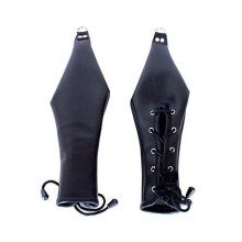 Handcuffs Sex Bed Bondage Restraints Leather Handcuffs SM Sex Toy BDSM Sex Bondage Extreme Strait Jacket Chest Binder Slaves Handcuffs for Men Women