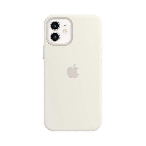 iPhone 12, 12 Pro APPLE silicone white MagSafe protective case