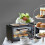 Efficient 3 Function Breakfast Set Coffee Pot Nonstick Frying 7