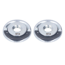 Set aus 2 M14 Metall-Flanschmuttern für Winkelschleifer, selbstsichernd, 45 mm