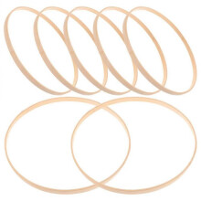 10Pcs DIY Bamboo Wreath Rings Circle Dream Catcher Bamboo Rings Dreamcatcher Crafts Frame