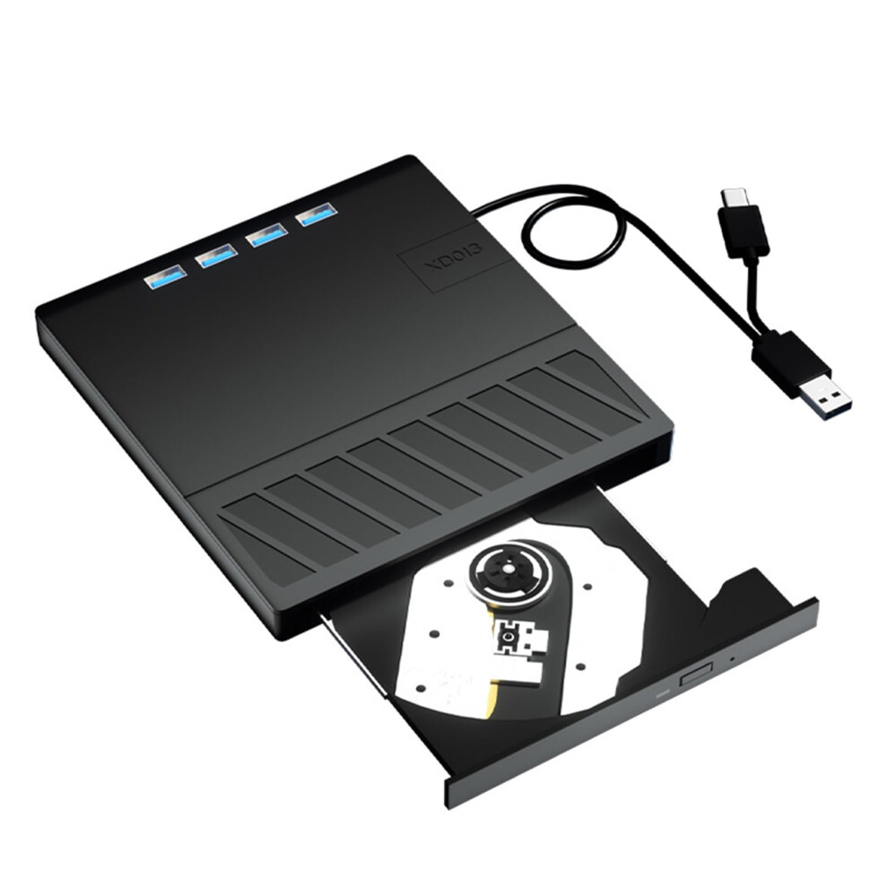 External Dvd Drive Usb 3.0 Speed Burner With 7Port Hub And Card Reader For Laptop 9412369326225