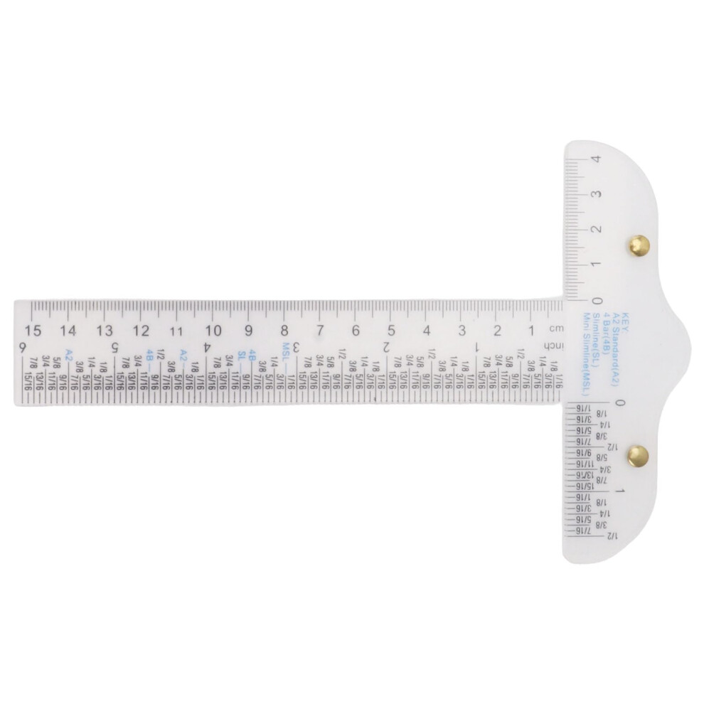 Clear Acrylic T Ruler 12 Inch, High Accuracy Crafting And Drafting Ruler With Inches And Centimeter Measurements For Engineers 9426802735802