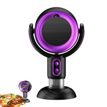 Portable Range Hood with Dual Fan Speed, Ductless Kitchen Exhaust Fan for Small Spaces, Purple