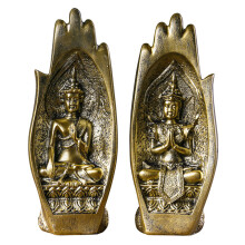 Statue de Bouddha en méditation pour la décoration de la maison ou du bureau, figurine spirituelle en résine haute densité, respectueuse de