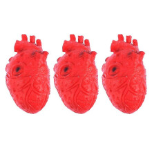 3Pcs Halloween Heart Props Halloween Tricky Toys Horrible Shooting Props Party Supplies
