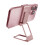 (Rose Gold) New Upgraded Back Clip Type 360 Folding Bracket, Back Clip Foldable Phone Holder 1