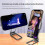 (Black) New Upgraded Back Clip Type 360 Folding Bracket, Back Clip Foldable Phone Holder 5