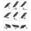 (Rose Gold) New Upgraded Back Clip Type 360 Folding Bracket, Back Clip Foldable Phone Holder 2