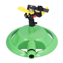 Aspersor giratório automático para irrigação de jardins, sistema de irrigação para gramados em plástico ABS durável com rotação automática