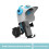 (White) Bicycles Phone Holder Helmet Shape Sunshade Rainproof Handlebar 5