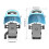 (White) Bicycles Phone Holder Helmet Shape Sunshade Rainproof Handlebar 4