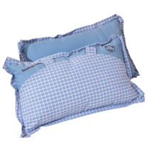 Ensemble de taies d'oreiller en coton pour enfants, tissu-Bleu