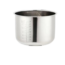 Stainless Steel Rice Cooker Inner Pot NonStick Liner for Electric Pressure Cooker Soup Porridge Silvery2