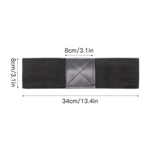Golf-Schläger-Trainingshilfe Arm-Band – Verbesserung von Genauigkeit & Kraft, 34cm Schwarz