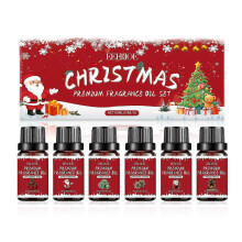 (3 Sets) Christmas Essential Oil Set | 6 Pack Holiday Fragrance Oils for Diffuser, Candle Making | Christmas Aromatherapy Gift Set for Home & Women