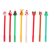 24PCS Christmas Themed Rollerball Pen Cartoon Gel Pen Portable Writing Pen Stationery Xmas Gift Pen (Style C and D, Each 12PCS)