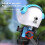 (Black) Bicycles Phone Holder Helmet Shape Sunshade Rainproof Handlebar 5