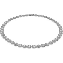 Angelic necklace, Round cut, White, Rhodium plated Newway_Special Gift