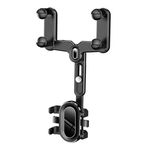 (Style3) 360 Car Phone Holder Rotatable And Retractable Rearview Mirror Mount Universal