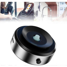 (Black) Double-Sided Phone Holder: Innovative Dual Suction Cup and Magnetic Design