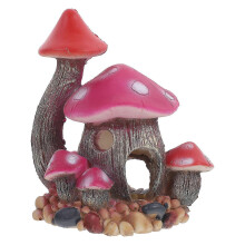 1pc Aquarium Adornment Fish Tank Ornament Creative Mushroom-shaped Hiding Cave