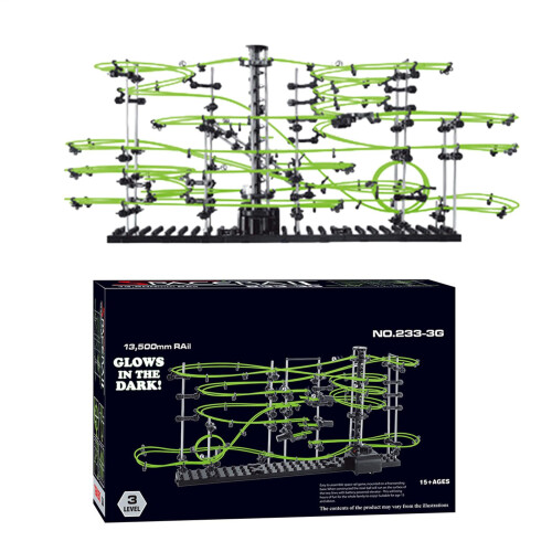 Marble Coaster Set, Battery Powered Run Toys, Motorized Roller Coaster Design, Science Race Game