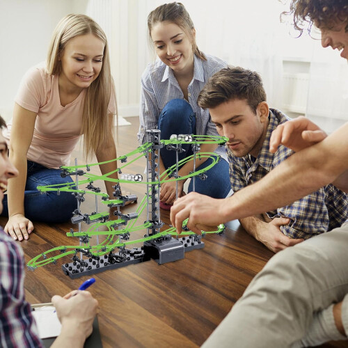 Marble Coaster Set, Battery Powered Run Toys, Motorized Roller Coaster Design, Science Race Game 1