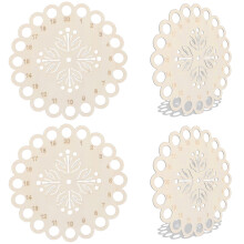 Numbered Wood Floss Management Disc Space Saving Stitching-D